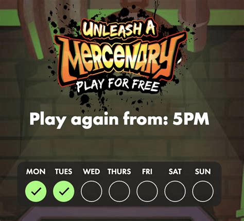 unleash mercenary|unleash a mercenary free play.